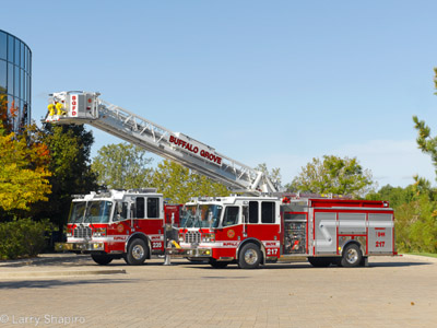 Buffalo Grove Fire Department Ferrara units